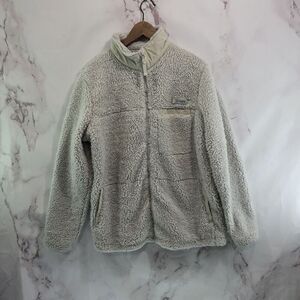 Columbia Jacket Womens XL Purple Fleece PFG Sherpa Teddy Fuzzy Mock